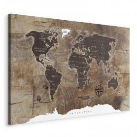 Taulu - World Map: Wooden Mosaic