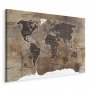 Taulu - World Map: Wooden Mosaic