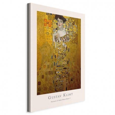 Taulu - Gustav Klimt - Portrait of Adele Bloch (1 Part) Vertical