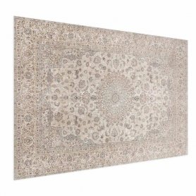 Juliste - Sand Carpet - Worn Persian Rug with Rich Ornamental Motifs