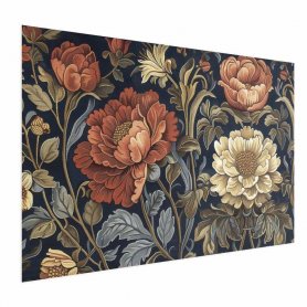 Juliste - Tapestry Large Retro Flowers