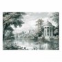 Juliste - Landscape with a Park and Lake in Retro Greens