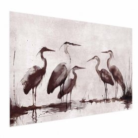 Juliste - Herons Painted in Ink