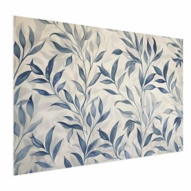 Juliste - Delicate Botanical Motif with Blue Leaves
