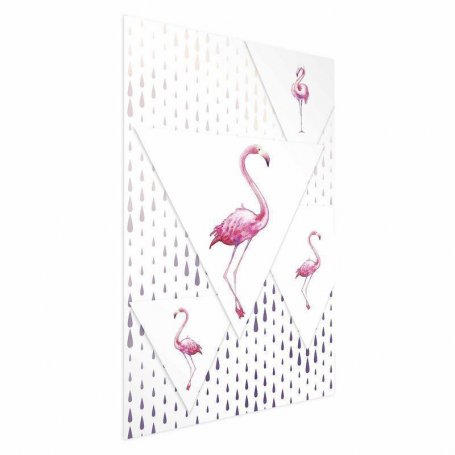 Juliste - Flamingo Family