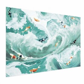 Juliste - Fish and Waves