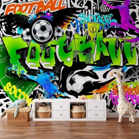 Fototapetti - Football Graffiti