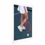 Juliste - Tennis Player with a Red Racket on the Court - Illustration