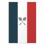 Juliste - French Flags and Black Badminton Rackets