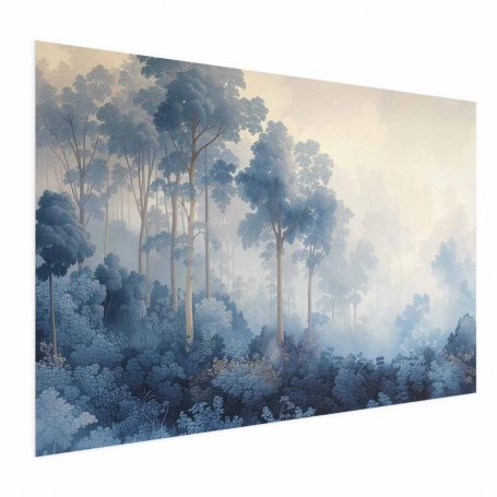 Juliste - Forest in Misty Blue Shades