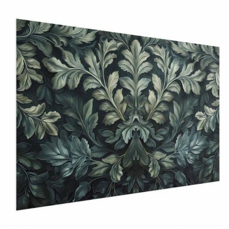 Juliste - Victorian Leaves in Dark Greens