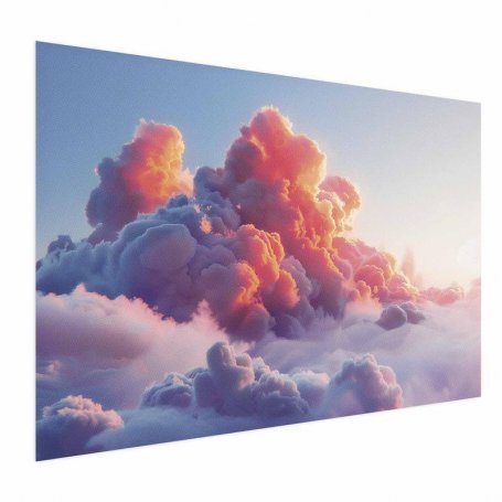 Juliste - Dusk Spectacle: Clouds in Shades of Pink and Purple
