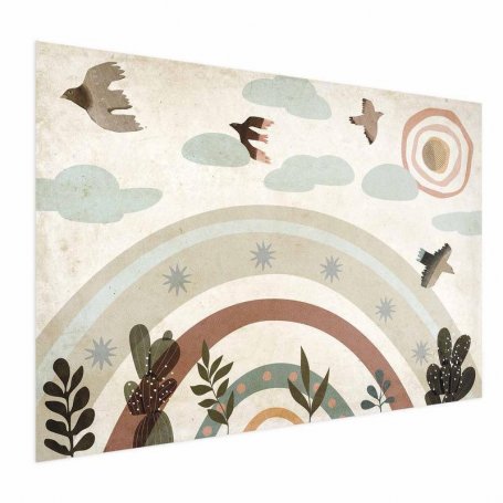 Juliste - Rainbow and Birds