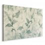 Taulu - Watercolor Botanical Motif Delicate Green-Beige Leaves