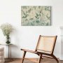 Taulu - Watercolor Botanical Motif Delicate Green-Beige Leaves