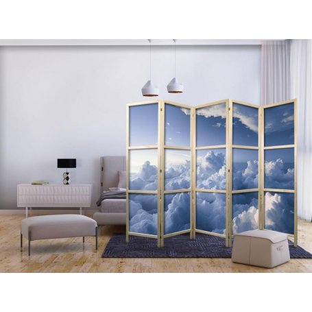 Japanilainen sermi - Aerial Landscapes: Rays Illuminating Fluffy Cloud Formations