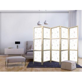 Japanilainen sermi - Watercolor - Colorful Balloons and Airships Against Colorful Clouds