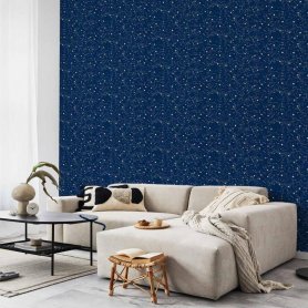 Tapetti - Cosmic Inspirations - Pattern with Stars and Constellations on a Dark Background