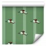 Tapetti - Sports Whistles - Repeating pattern on a striped green background