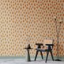 Tapetti - Drawn Pattern in Dots and Spots - in shades of orange and ecru