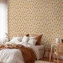 Tapetti - Drawn Pattern in Dots and Spots - in shades of orange and ecru