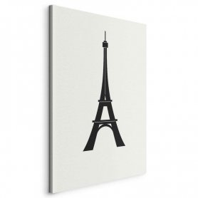 Taulu - Eiffel Tower Simple Graphics in Black and White