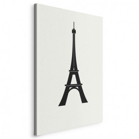 Taulu - Eiffel Tower Simple Graphics in Black and White