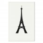 Taulu - Eiffel Tower Simple Graphics in Black and White
