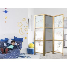 Japanilainen sermi - Balloons in the Sky - Balloons in Pastel Colors Flying Through a Cloudy Sky - Among Rainbows and St