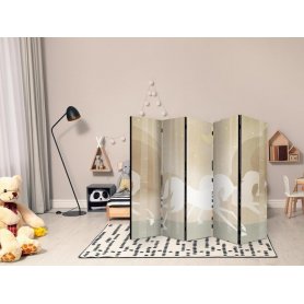 Sermi - Moonlit Steeds - Horses Galloping Among Trees on a Starry Night