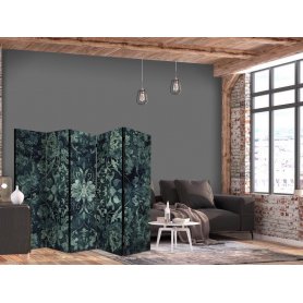 Sermi - Oriental Carpet Pattern - Emerald Ornaments and Rubbed Patterns