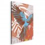 Taulu - Exotic Wings - Parrot Among Abstract Leaf Patterns