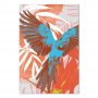 Taulu - Exotic Wings - Parrot Among Abstract Leaf Patterns