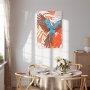 Taulu - Exotic Wings - Parrot Among Abstract Leaf Patterns