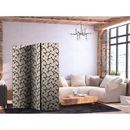 Sermi - Among Pink Shrubs - White and Beige Rabbits on a Blooming Meadow