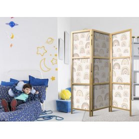 Japanilainen sermi - Spring - Pastel Rainbows on a Rainy Day with Hearts