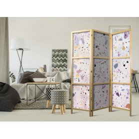 Japanilainen sermi - Confetti-Style Terrazzo - Purple-Pink - Colorful Pattern