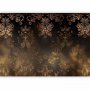 Fototapetti - Baroque Ornaments in Patinated Gold and Browns: Retro Motif