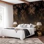Fototapetti - Baroque Ornaments in Patinated Gold and Browns: Retro Motif