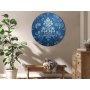Pyöreä taulu - Retro Ornament: Decorative Motif in Worn Blues