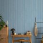 Tapetti - Blue Panels - Wooden planks in a pastel blue shade