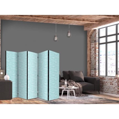 Sermi - Sketch - Outline of an Airplane in White on a Turquoise Background