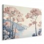 Taulu - Landscape with the Ocean Cliffs and Trees in Delicate Pink Shades
