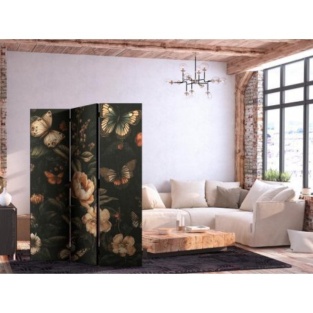 Sermi - Mysterious Garden - Butterflies Flying Over Flowers - Rustic Evening