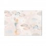 Taulu - Fairy-Tale Moon - Pastel Moon with Balloons Among Colorful Clouds and Stars in Subdued Colors on a Light Backgro