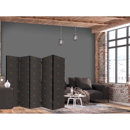 Sermi - Night Sky - Artistic Composition of Suns and Planets on a Black Background