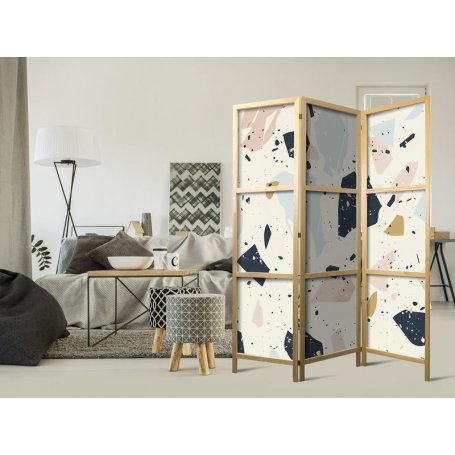 Japanilainen sermi - Terrazzo with Large - Scaled Stones in Muted Colors