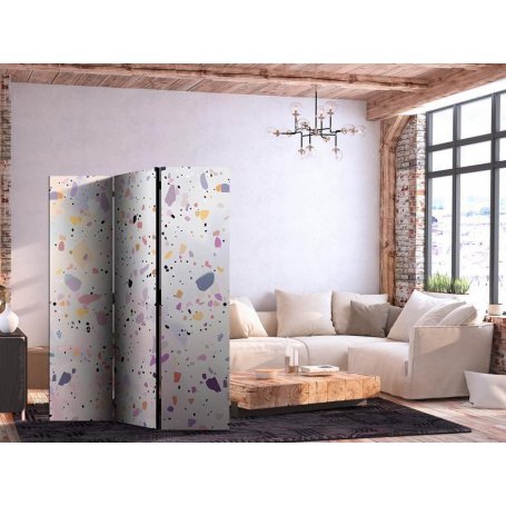 Sermi - Terrazzo in Confetti Style - Violet-Pink - Colorful Pattern