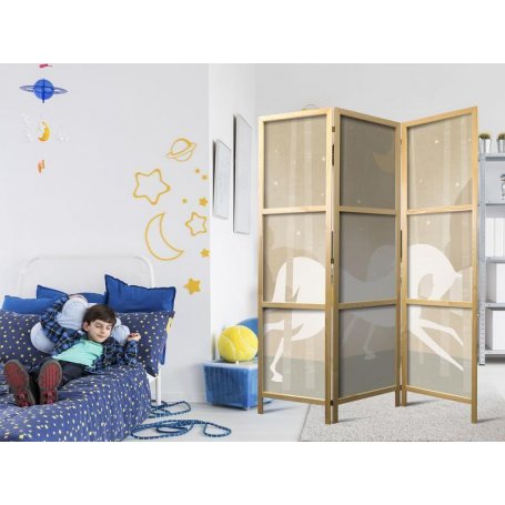 Japanilainen sermi - Moonlit Steeds - Horses galloping among trees on a starry night