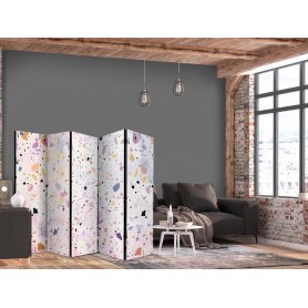 Sermi - Terrazzo in Confetti Style - Violet-Pink - Colorful Pattern